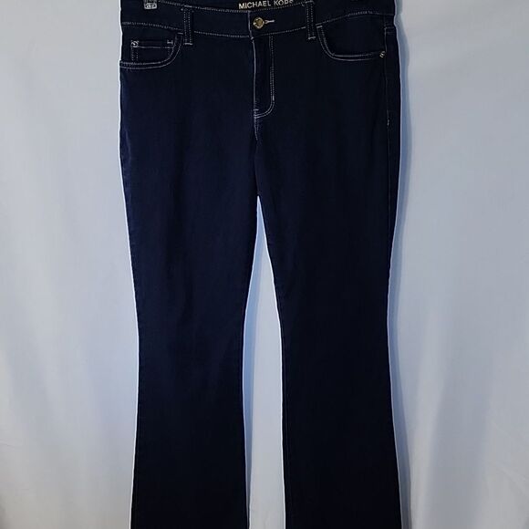 Michael Kors Dark Wash Boot Cut Size 8 Soft Denim Jeans - Picture 5 of 5